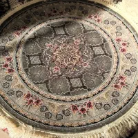 فرش گرد/بیجار/فانتزی/ گرد۷۰۰شانه/فرش بیضی