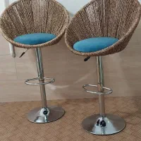 صندلی گردون جکدار حصیری