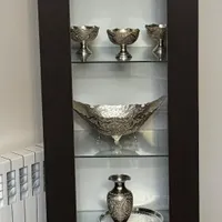 ویترین ام دی اف ۵ طبقه برند کم جا چوب