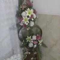 گل مصنوعی دوطبقه با پایه