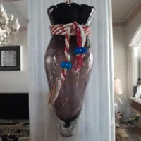 گلدان شیشه ای دیوار کوب