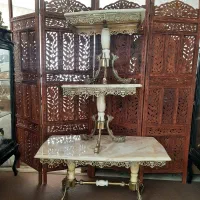 میز جلومبلی عسلی پایه ماهی تزئینی