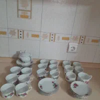گلسرخی،فنجون نعلبکی ،کاسه سوپینگ
