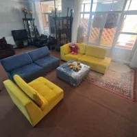مبل L راحتی مخمل