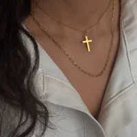 گردنبند دولاین صلیب