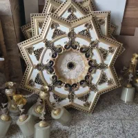 گل سقفی (دور لامپی ) و لوستر