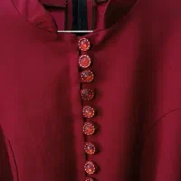 مانتو بلند زرشکی