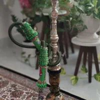 قلیان تنه برنج حکاکی شده با دست