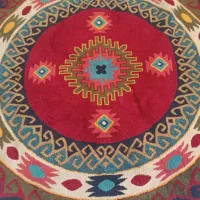 فرش گرد ۲×۲ درحدنو