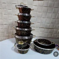 ست پلنگی دسته استیل ضخیم