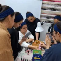 آموزش کاشت ناخن با پدیکور و کف سابی