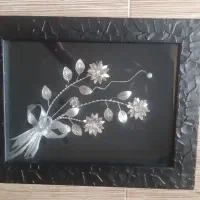 قاب گل نقره