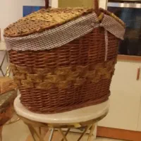 سبد مسافرتی حصیری کاردست نونو
