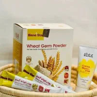 پودر جوانه گندم بین استار (راز پرشدن طبیعی صورت)