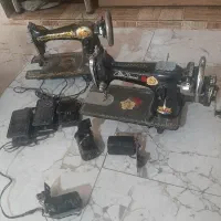 دوعدد چرخ خیاطی باسه عدد دینام