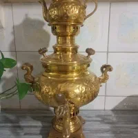 سماور برنجی ذغالی