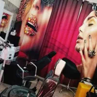 پرده  سالن ارایشگاه
