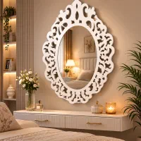 اینه قدی طرح بیضی مدل سیندرلا