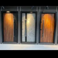 درب یو پی وی سی چوبی ضد سرقت