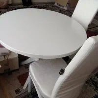 میز چوبی سفید کاملا نو