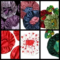 تاپ شلوارک کلاه خواب ساتنی