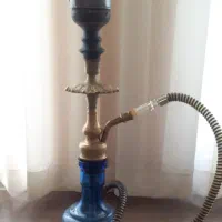 قلیان برنجی تو پر  با لوازم جانبی