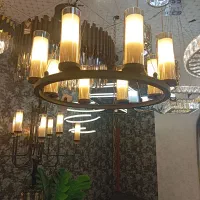 لوستر کندل دو گلس وارداتی