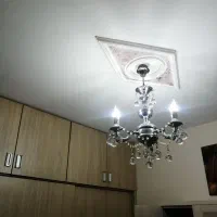 ی جفت لوستر بدنه استیل
