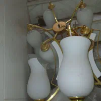 لوستر سفید طلایی