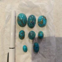 8عدد سنگ فیروزه نیشابور بصورت یکجا