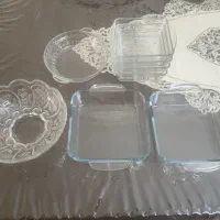 ۸ عدد ظرف شیشه ای