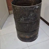 بشکه فلزی یک طرف بسته بنایی
