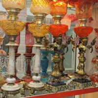 چراغ لاله های انتیک وکلکسیونی