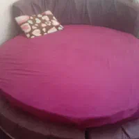 تخت خواب دونفره طرح گرد