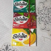 ادامس smile به طعم های نعنا گیلاس موز