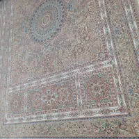 دو عدد فرش شش متری نخ ابریشم همراه دوعددقالیچه