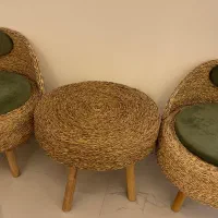 میز و صندلی حصیری