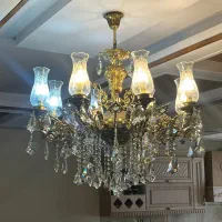 لوستر ۸شعله به همراه دیوارکوب