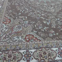 جفت فرش گردویی ۱۲ متری اکرولیک تمام نخ در حد نو