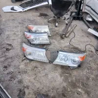 چراغ سپر جلو عقب لندکروز اسپیلر جلو پنجره گلگیر