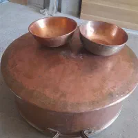 دیگچه وکاسه مسی