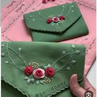 جانماز جیبی گلدوزی و پارچه گلدار