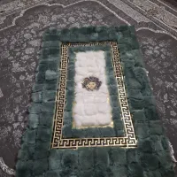 فرش ورساچه یک در یک و نیم خز و چرم