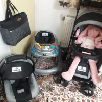 ست کامل کالسکه نوزاد