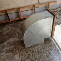 زانویی ورودی ودریچه کولر ابی