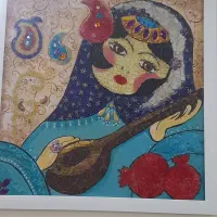 تابلو نقاشی رنگ روغن و پتینه