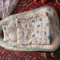 تشک قایقی نوزادبابالش وپتو