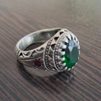 انگشتر نقره ۹۲۵ رکاب سنگین شکیل
