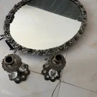 آینه شمعدان برنجی
