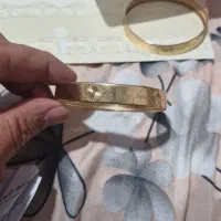 سه عدد النگوی طلا سایز سه همراه با فاکتور